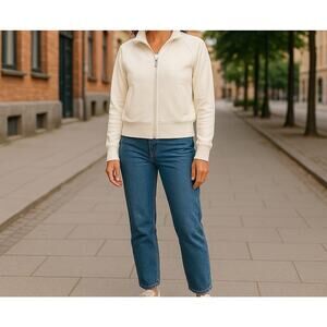 JAMES PERSE (Y/osemite) Women's Track Jacket in Cream NWT